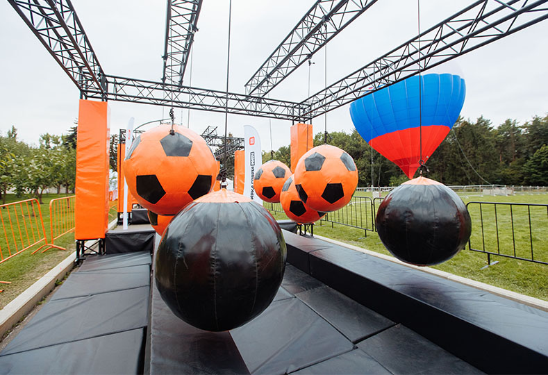 Подвесные мячи – 6 м.